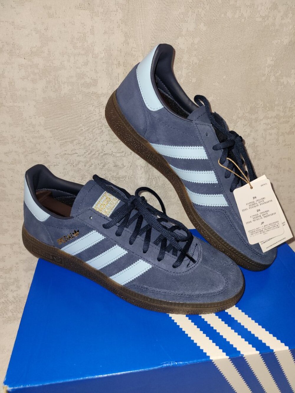 Adidas Handball Spezial Shoes Navy Blue Clear Sky BD7633 Mens Size 8.5 BRAND NEW - Picture 6 of 16